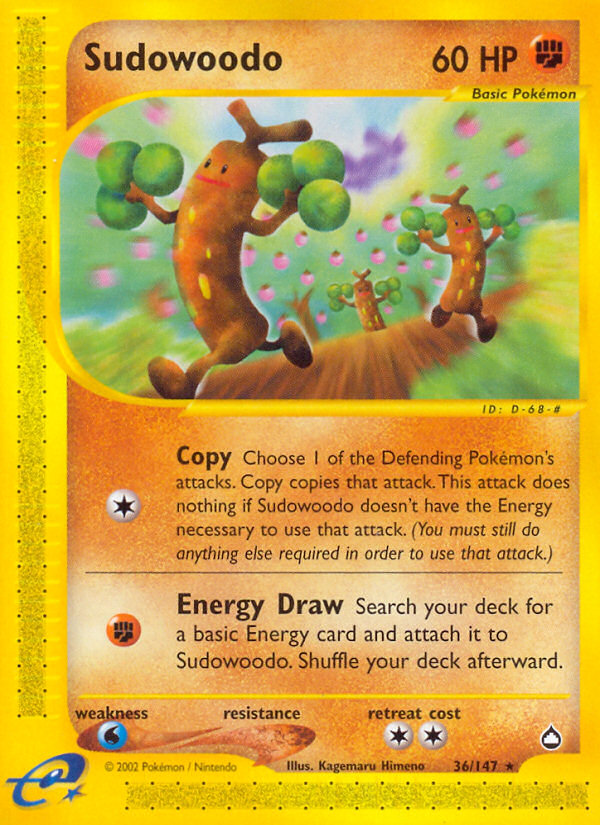 Sudowoodo (36/147) [Aquapolis] | The Time Vault CA