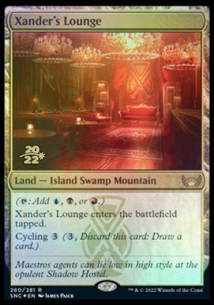 Xander's Lounge [Streets of New Capenna Prerelease Promos] | The Time Vault CA