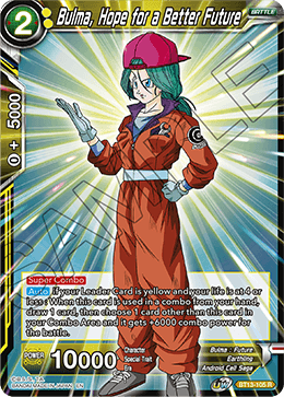 Bulma, Hope for a Better Future (Rare) [BT13-105] | The Time Vault CA