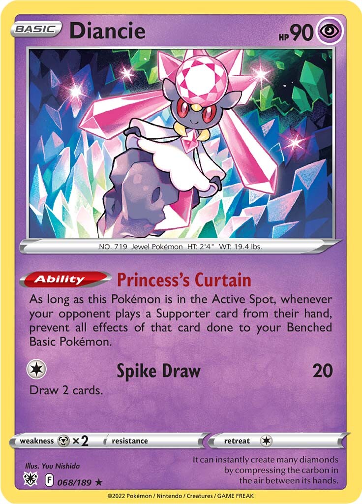 Diancie (068/189) [Sword & Shield: Astral Radiance] | The Time Vault CA