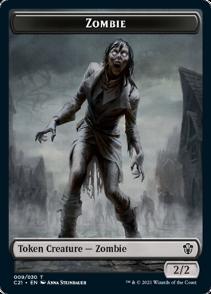 Zombie // Horror Token [Commander 2021 Tokens] | The Time Vault CA