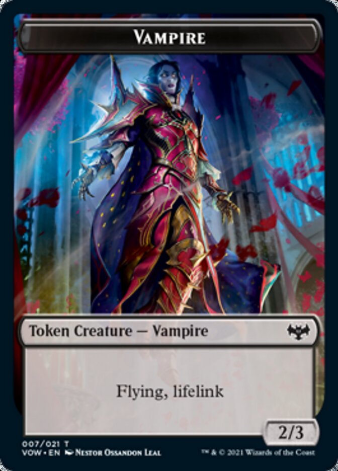 Vampire Token (007) [Innistrad: Crimson Vow Tokens] | The Time Vault CA