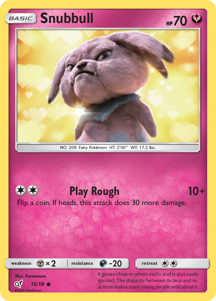 Snubbull (15/18) [Sun & Moon: Detective Pikachu] | The Time Vault CA