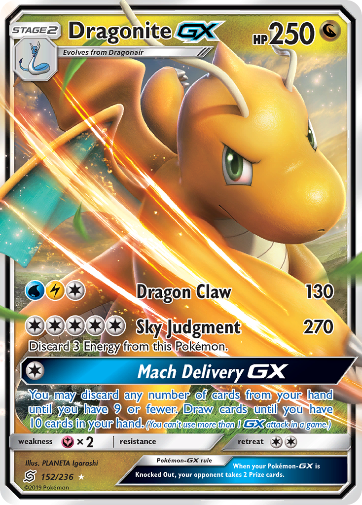 Dragonite GX (152/236) [Sun & Moon: Unified Minds] | The Time Vault CA