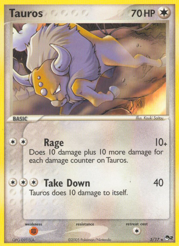 Tauros (5/17) [POP Series 2] | The Time Vault CA