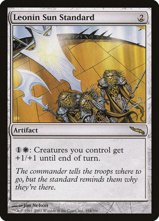 Leonin Sun Standard [Mirrodin] | The Time Vault CA