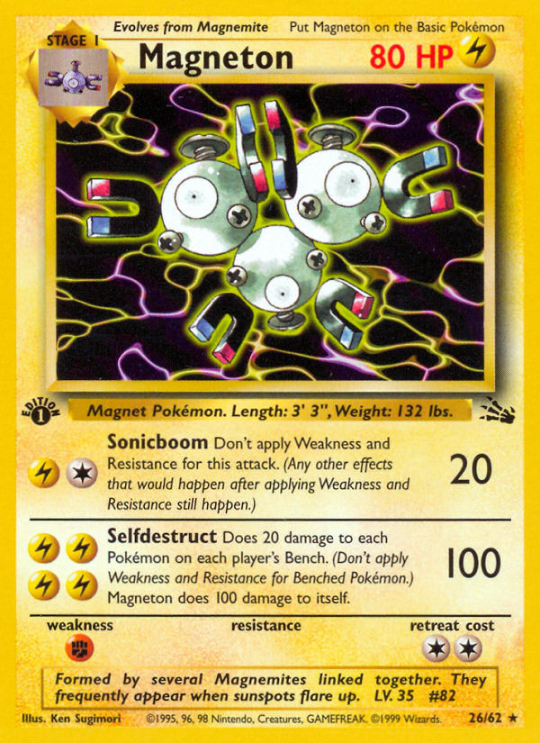 Magneton (26/62) [Fossil 1st Edition] | The Time Vault CA