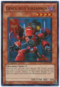 Genex Ally Volcannon [HA04-EN004] Super Rare | The Time Vault CA