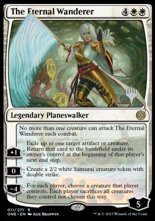 The Eternal Wanderer (Promo Pack) [Phyrexia: All Will Be One Promos] | The Time Vault CA