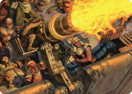 Mana Cannons Art Card [Dominaria United Art Series] | The Time Vault CA
