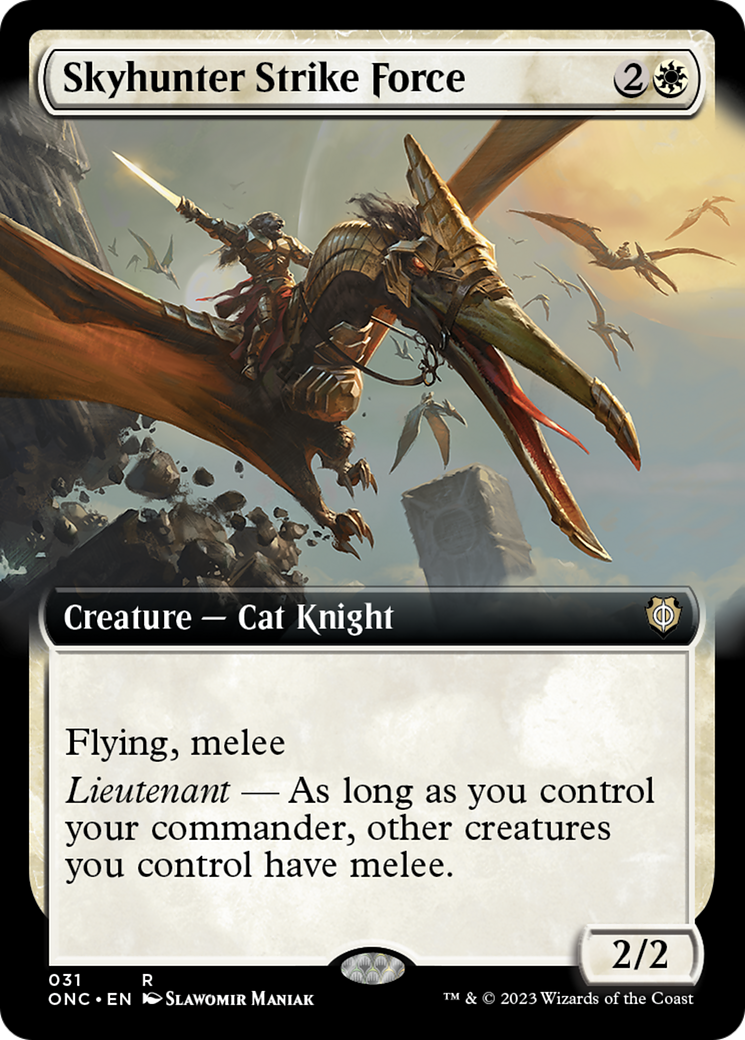Skyhunter Strike Force (Extended Art) [Phyrexia: All Will Be One Commander] | The Time Vault CA