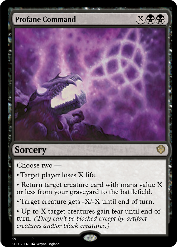 Profane Command [Starter Commander Decks] | The Time Vault CA