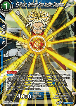 SS Trunks, Defender From Another Dimension (Common) [BT13-057] | The Time Vault CA