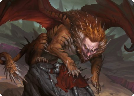 Manticore Art Card [Dungeons & Dragons: Adventures in the Forgotten Realms Art Series] | The Time Vault CA