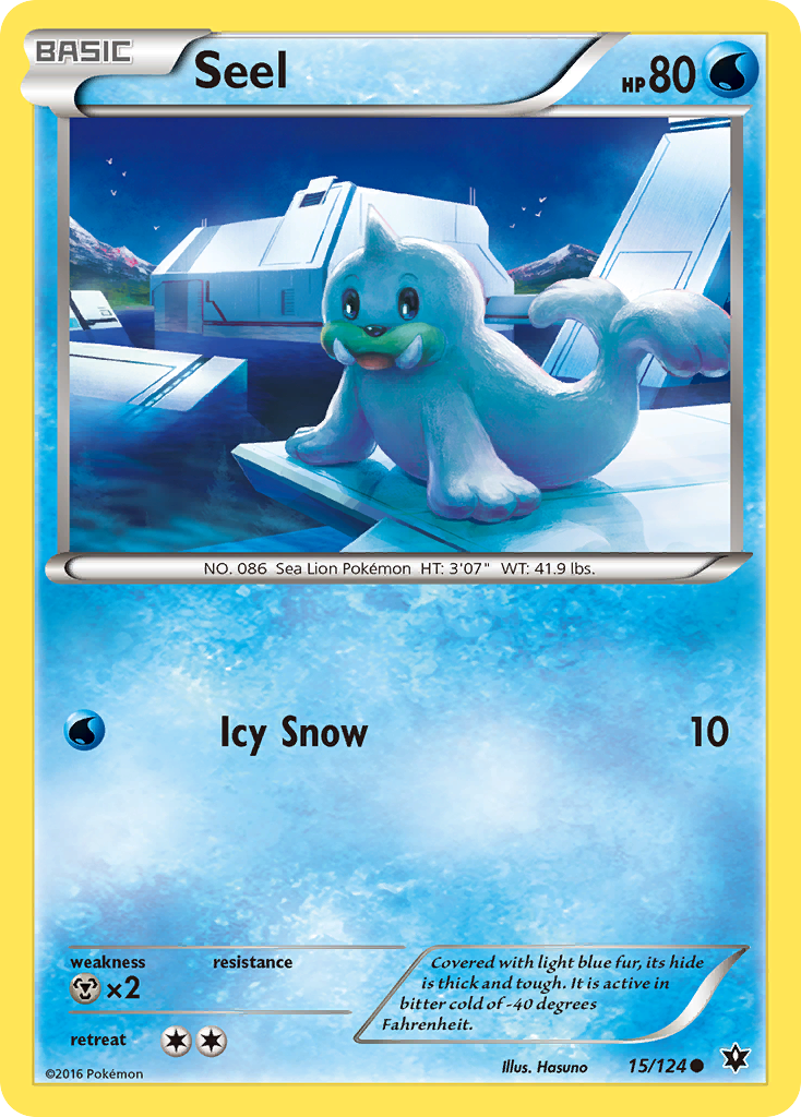 Seel (15/124) [XY: Fates Collide] | The Time Vault CA