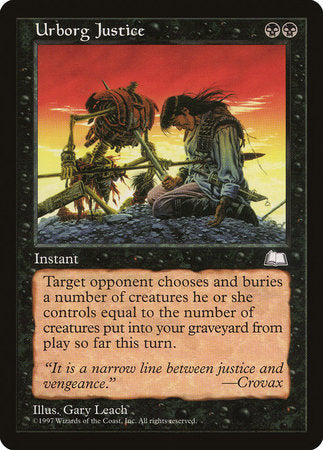 Urborg Justice [Weatherlight] | The Time Vault CA