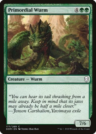 Primordial Wurm [Dominaria] | The Time Vault CA