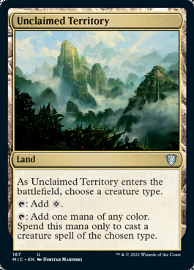 Unclaimed Territory [Innistrad: Midnight Hunt Commander] | The Time Vault CA