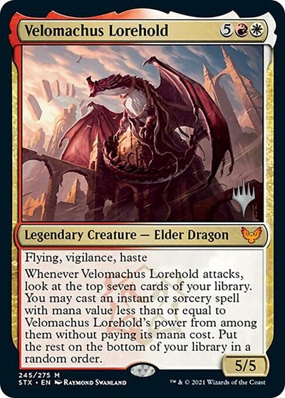 Velomachus Lorehold (Promo Pack) [Strixhaven: School of Mages Promos] | The Time Vault CA