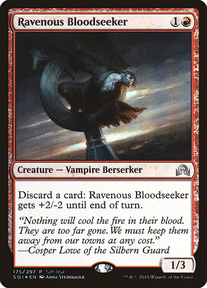 Ravenous Bloodseeker (Gift Box) [Shadows over Innistrad Promos] | The Time Vault CA