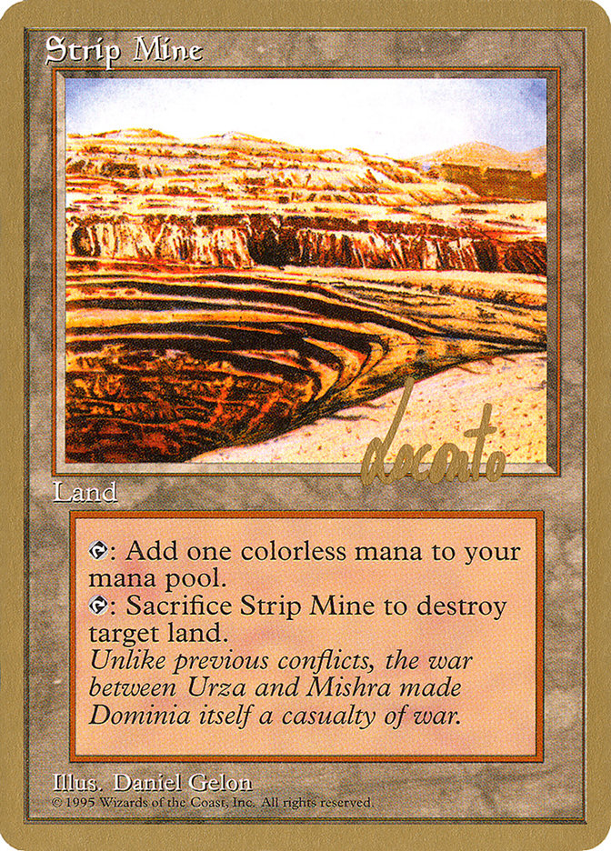 Strip Mine (Michael Loconto) [Pro Tour Collector Set] | The Time Vault CA