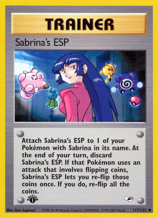 Sabrina's ESP (117/132) [Gym Heroes 1st Edition] | The Time Vault CA