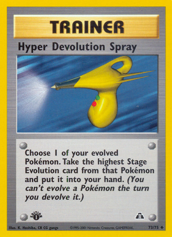 Hyper Devolution Spray (73/75) [Neo Discovery 1st Edition] | The Time Vault CA