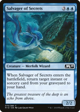 Salvager of Secrets [Core Set 2019] | The Time Vault CA