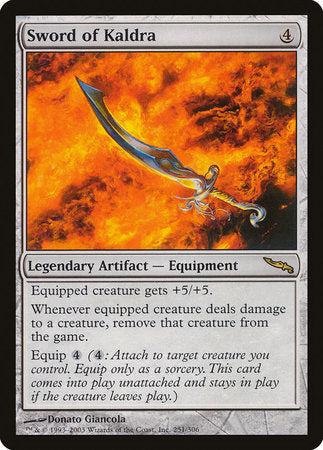 Sword of Kaldra [Mirrodin] | The Time Vault CA