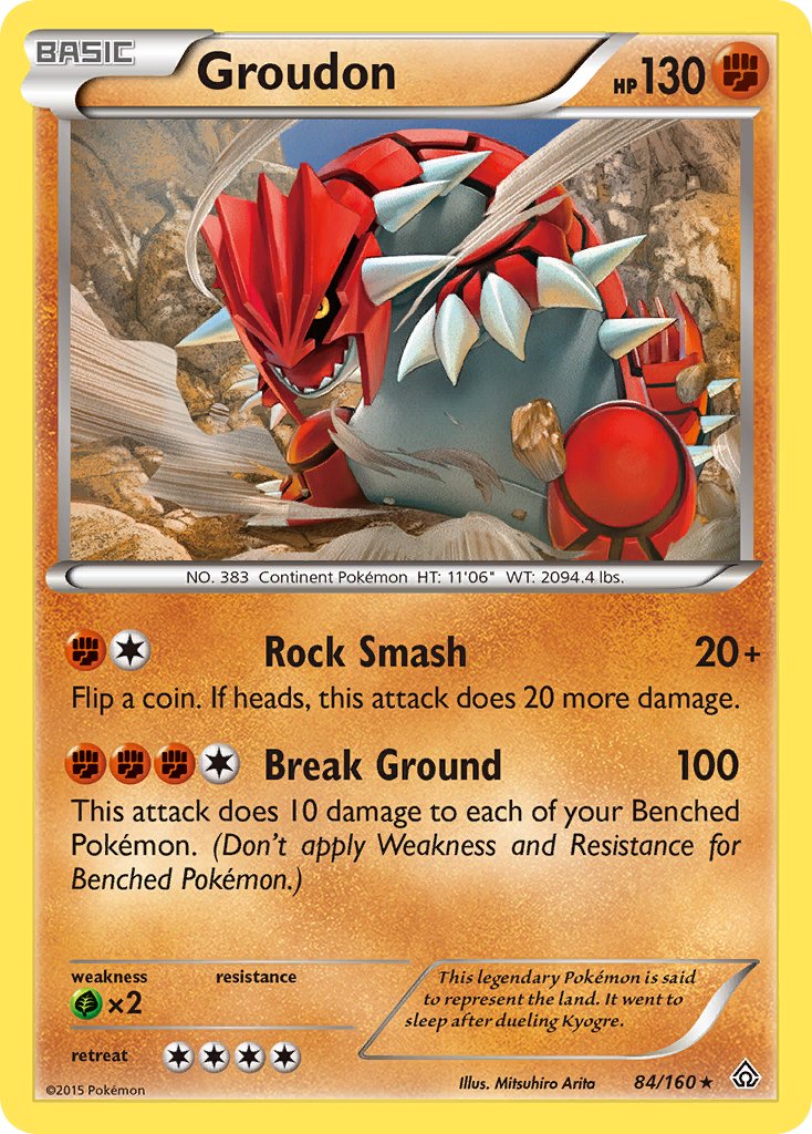 Groudon (84/160) (Theme Deck Exclusive) [XY: Primal Clash] | The Time Vault CA