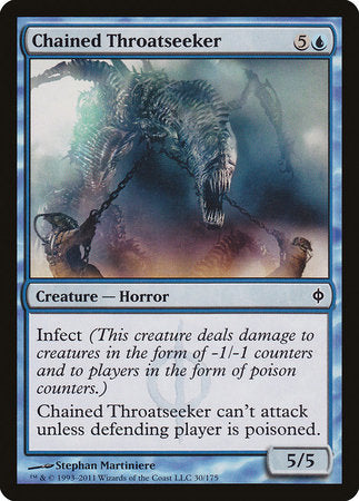 Chained Throatseeker [New Phyrexia] | The Time Vault CA