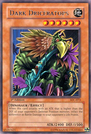 Dark Driceratops [IOC-073] Rare | The Time Vault CA