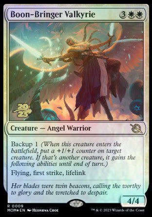 Boon-Bringer Valkyrie [March of the Machine Prerelease Promos] | The Time Vault CA