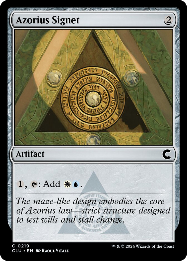 Azorius Signet [Ravnica: Clue Edition] | The Time Vault CA