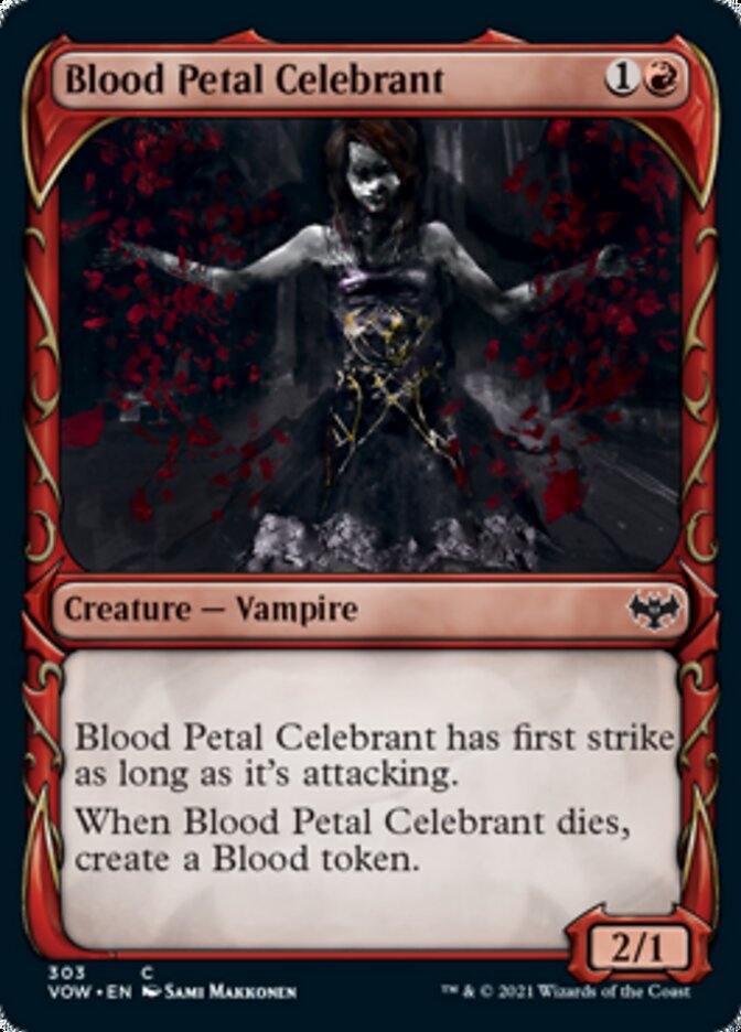 Blood Petal Celebrant (Showcase Fang Frame) [Innistrad: Crimson Vow] | The Time Vault CA