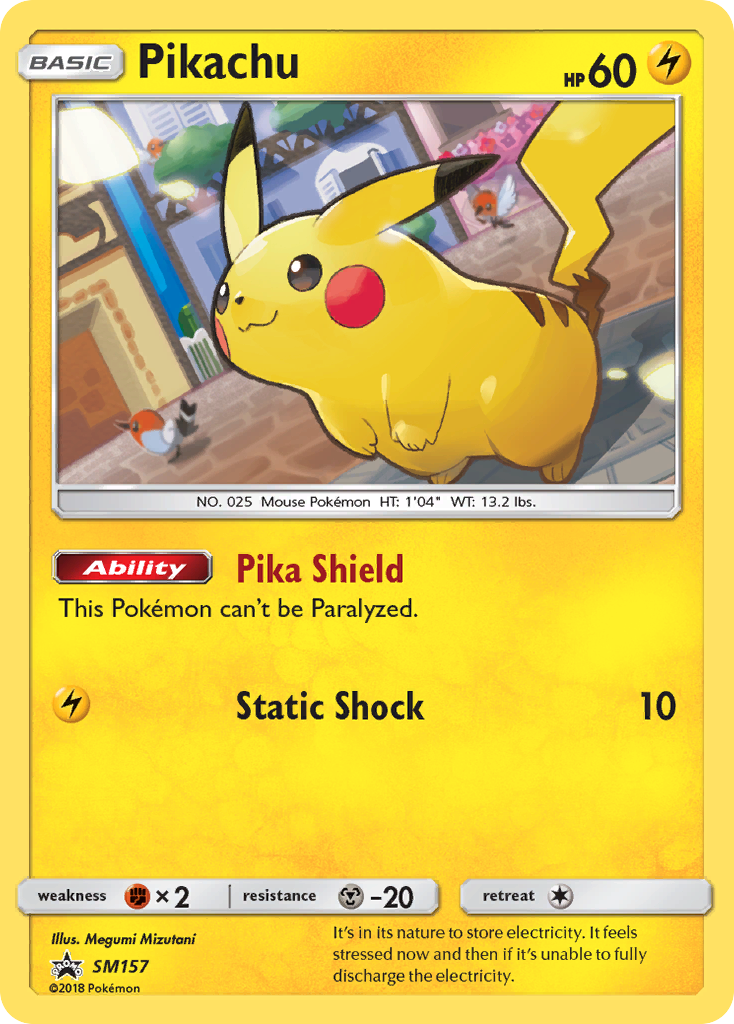 Pikachu (SM157) [Sun & Moon: Black Star Promos] | The Time Vault CA