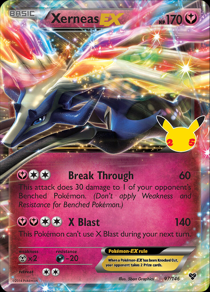 Xerneas EX (97/146) [Celebrations: 25th Anniversary - Classic Collection] | The Time Vault CA