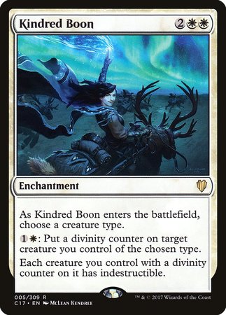 Kindred Boon [Commander 2017] | The Time Vault CA