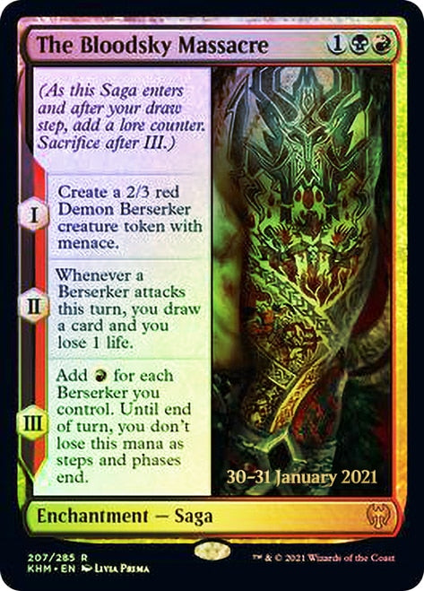 The Bloodsky Massacre [Kaldheim Prerelease Promos] | The Time Vault CA