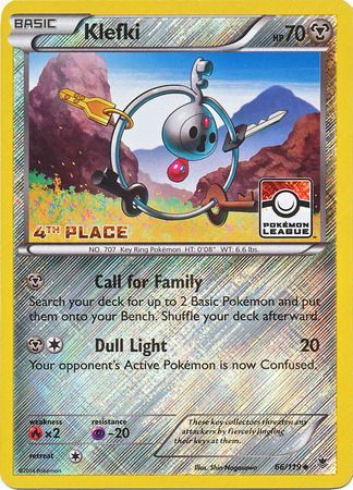 Klefki (66/119) (League Promo 4th Place) [XY: Phantom Forces] | The Time Vault CA