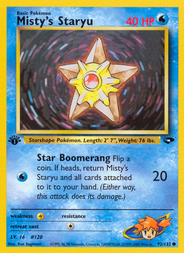 Misty's Staryu (92/132) [Gym Challenge 1st Edition] | The Time Vault CA