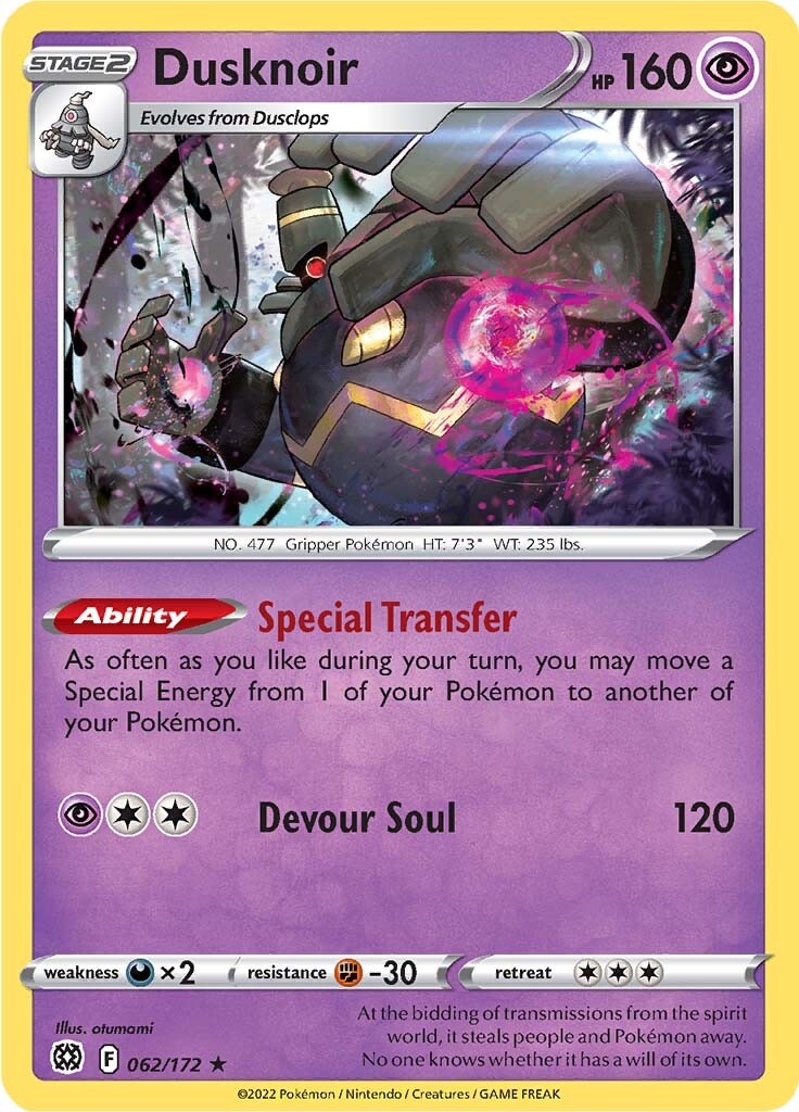 Dusknoir (062/172) [Sword & Shield: Brilliant Stars] | The Time Vault CA