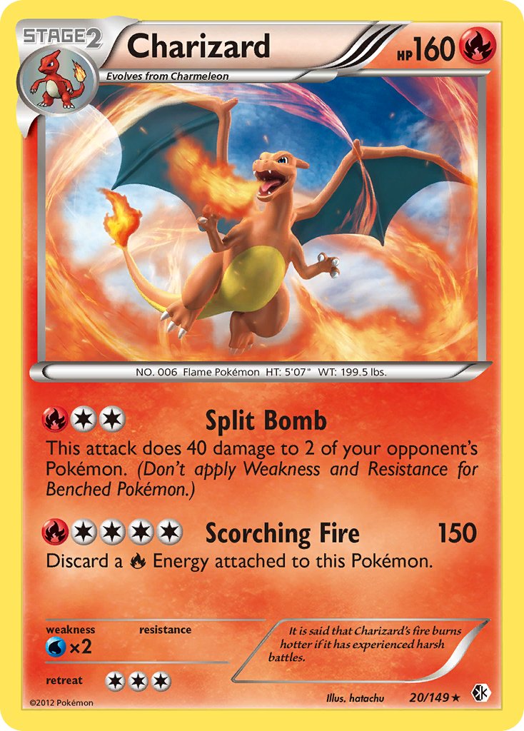 Charizard (20/149) (Cosmos Holo) (Blister Exclusive) [Black & White: Boundaries Crossed] | The Time Vault CA