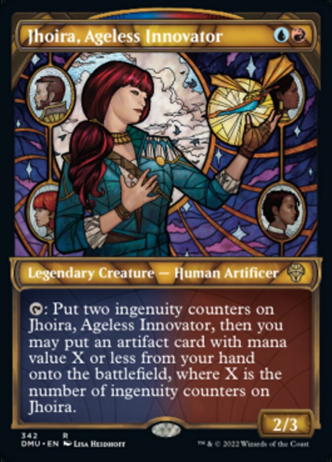 Jhoira, Ageless Innovator (Showcase Textured) [Dominaria United] | The Time Vault CA