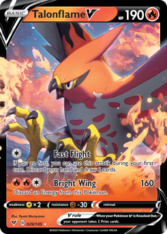 Talonflame V (029/185) [Sword & Shield: Vivid Voltage] | The Time Vault CA