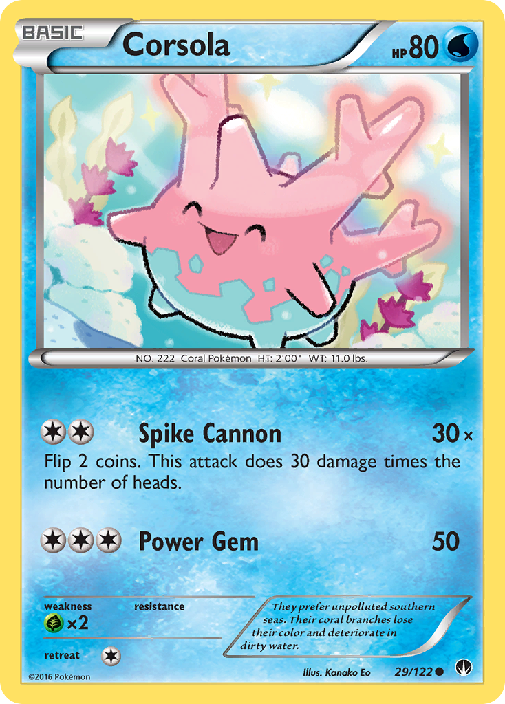 Corsola (29/122) [XY: BREAKpoint] | The Time Vault CA