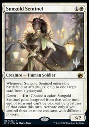 Sungold Sentinel (Promo Pack) [Innistrad: Midnight Hunt Promos] | The Time Vault CA