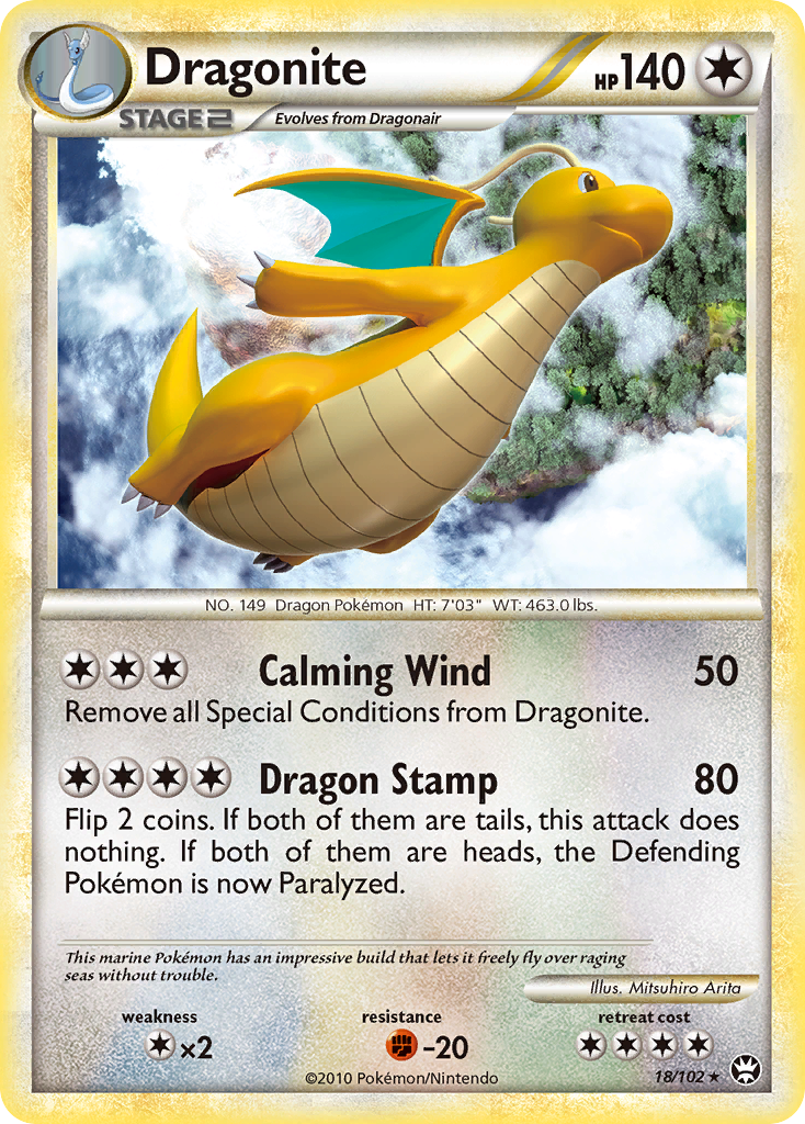 Dragonite (18/102) [HeartGold & SoulSilver: Triumphant] | The Time Vault CA