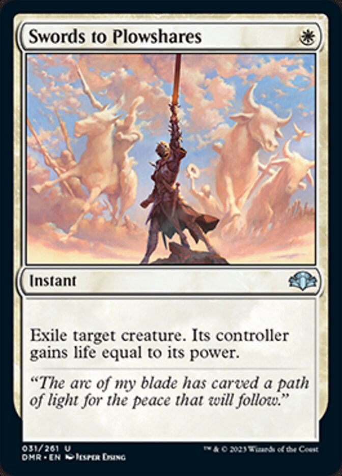 Swords to Plowshares [Dominaria Remastered] | The Time Vault CA