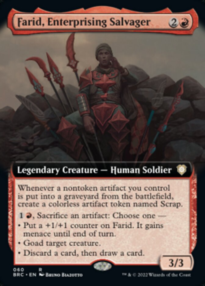 Farid, Enterprising Salvager (Extended Art) [The Brothers' War Commander] | The Time Vault CA